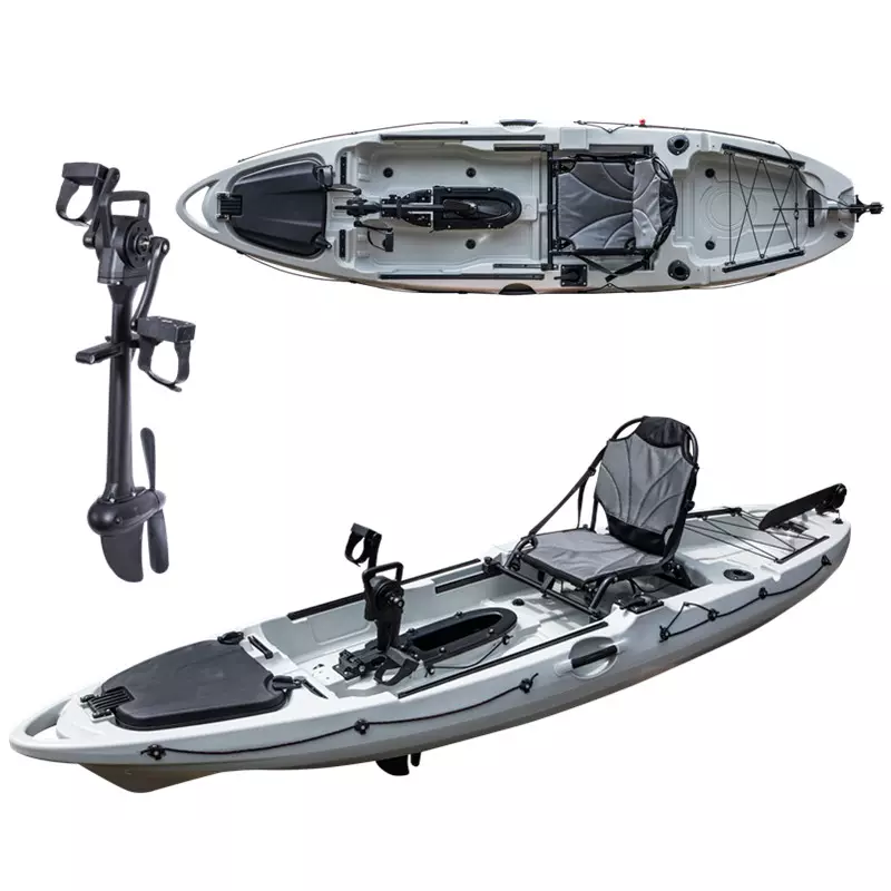 Fishing kayak with pedals