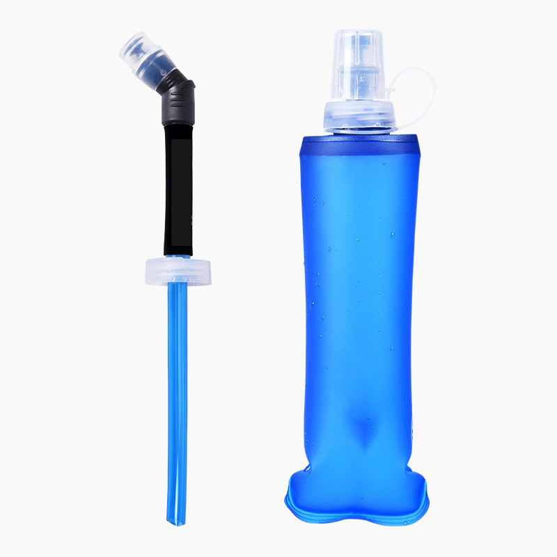 Soft water bottle trail running outdoor foldable travel water bottle