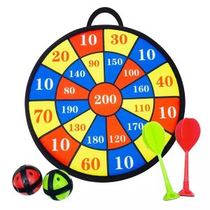 Hot selling high quality darts game board non-woven PE plastic wall children adult dart board 30cm
