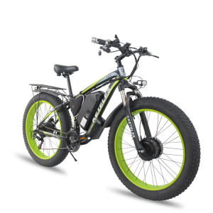 Factory Cheap Hot Backpack - K800 Double Motor 2 Wheel Drive 2000W Powerful Motor 17.5AH Lithium Battery Electric Bicycle 26×4.0 inch Fat Tire E-Bike – HOTSION