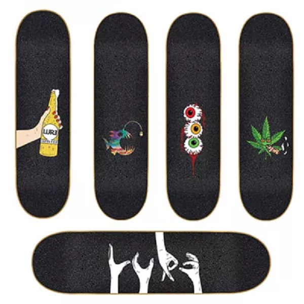 Skateboard Sandpaper Scooter Flower Skateboard Deck Griptape Longboard Abrasive Paper Electric Skateboard Board Grip Tape