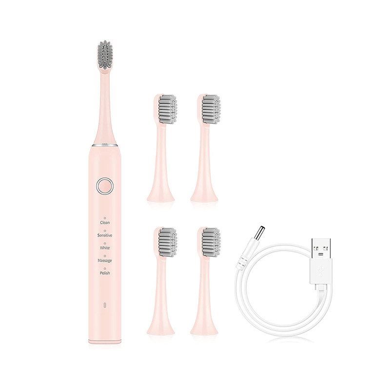 PCA1101 HOWSTODAY Sonic Electric Power Toothbrush with Replacement Brush Heads 38000VPM