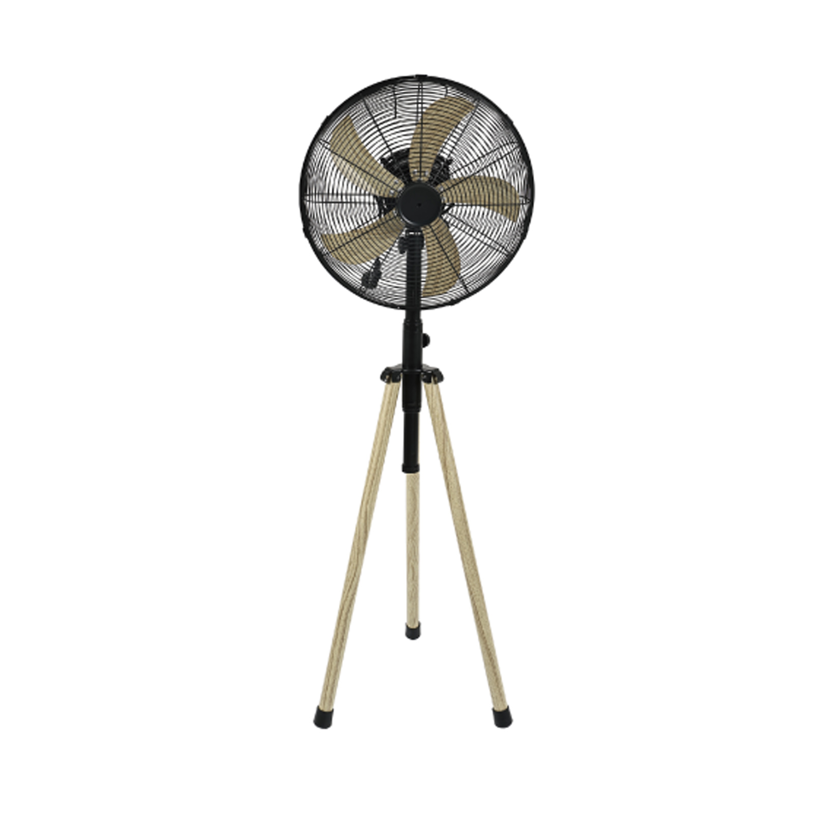 FS-A03-16 HOWSTODAY 16-inch Wood Grain Three-legged Floor Fan