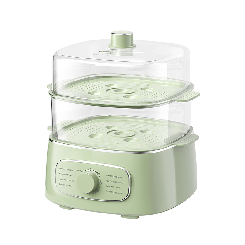 KA3101 HOWSTODAY Two-Tier 10.2L Electric Steamer Rice Cooker with Hot Pot Function Timer