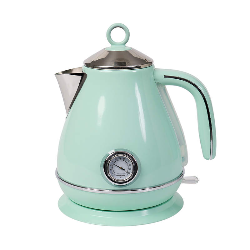 KA3201-01-V2 HOWSTODAY Electric Kettle Stainless Steel Body with Thermometer Fast Boiling with Auto Switch-off& Dry-boil Protection
