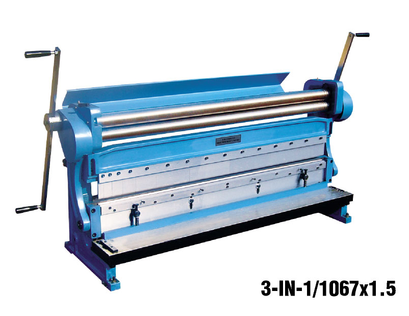 3 in1 Multi-function Manual Shear Metal Roll Bend Machine 3-IN-1/1067X1.5  3-IN-1/1320X1.5
