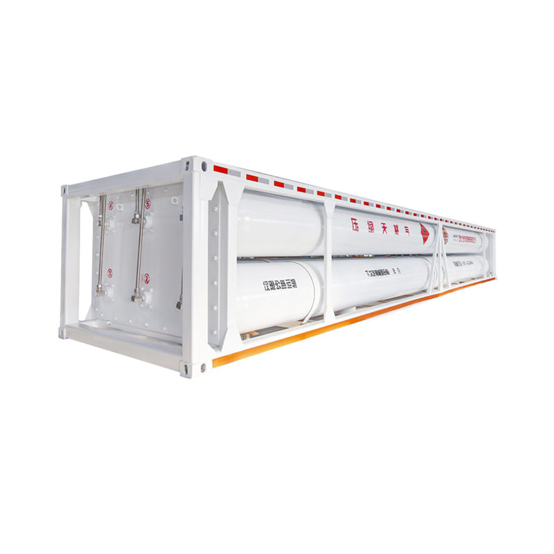 Cheap PriceList for Nitrogen Dewar Tank - CNG/He/H2 Seamless Double Head Jumbo Cylinder Container Trailer – Hansheng detail pictures