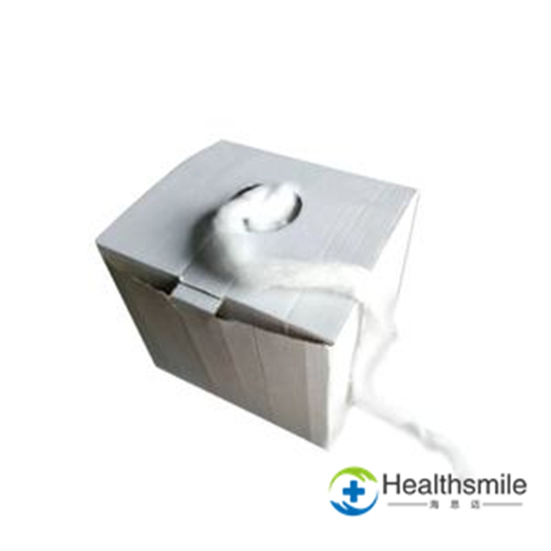 Medical absorbent cotton coil
