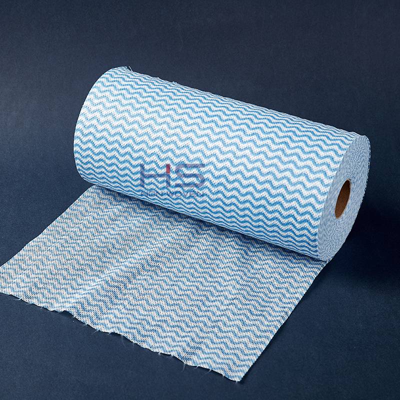 15 Rolls Disposable Kitchen Dish Rags Kitchen Dish Cloths Cleaning Towels Non Woven Fabric Handy Wipes Household, Blue