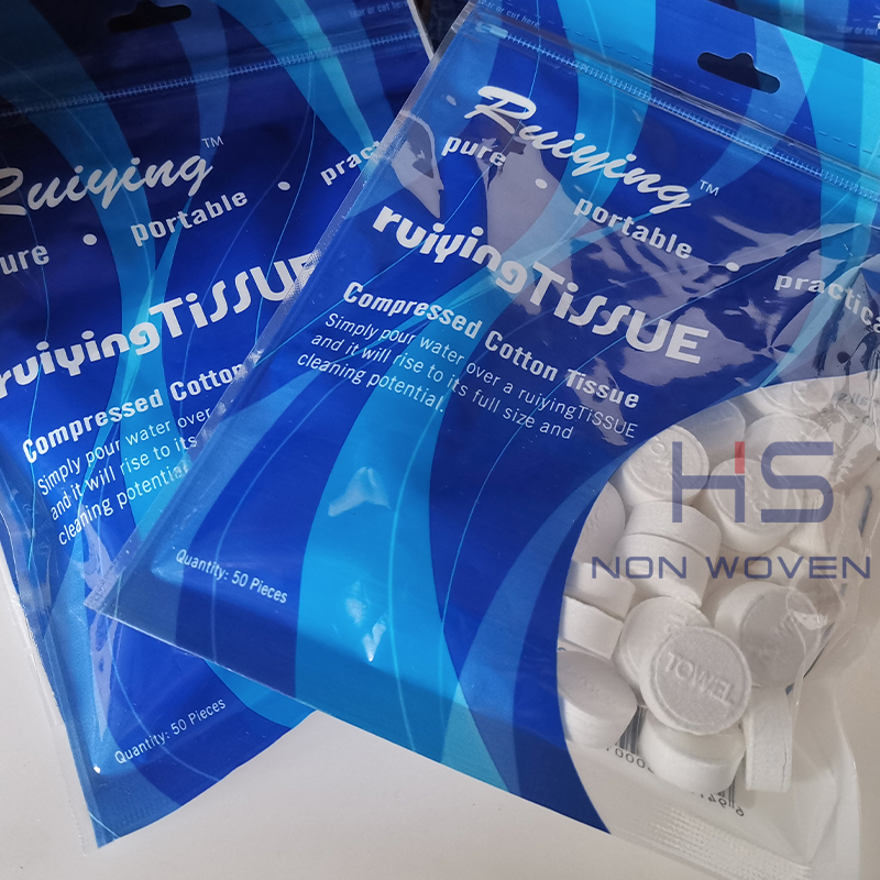 OEM Supply Compressed Tissues - Magic Tablet Napkin Compressed Tissue tablet tissue – HUASHENG