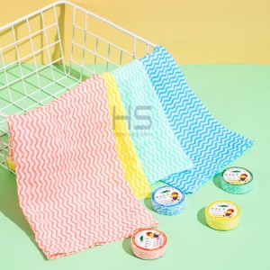 Netkani jednokratni čarobni komprimirani ručnik za čišćenje u šarenim bojama