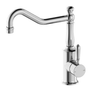 Classic Retro Design Antique Solid Brass Kitchen Faucet with metal handle
