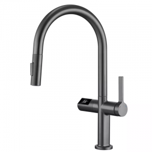 OEM Customized Cloakroom Basin Taps - Brass Pull Down Sprayer Smart Kitchens Mixer Infrared Sensor Faucets – Hemoon