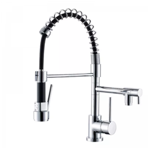 OEM Manufacturer Antique Bronze Bathroom Faucet - Brass Pull Out Mixers Down Spout Spray Flexible Kitchen Faucet – Hemoon