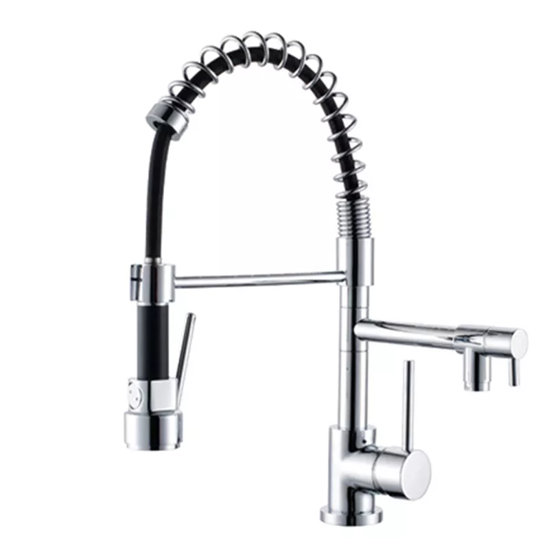 100% Original Rubbed Bronze Bathroom Faucet - Brass Pull Out Mixers Down Spout Spray Flexible Kitchen Faucet – Hemoon