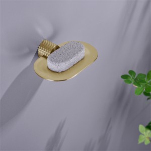 Hemoon Knurling Opal Soap Dish Holder Brushed Nickel Brass Soap Dishes