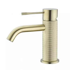 Lead-free Brass Taps Knurled Faucet Bathroom Sinks Water Faucets Mixers