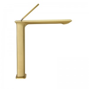Brushed Gold  Knurled Mixer  For Bathroom