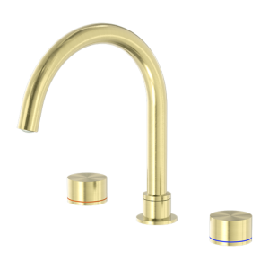 High quality deck mounted 3-hole  brass hot and cold faucet