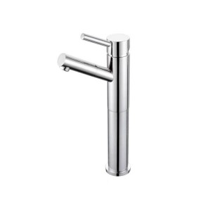 Solid Brass Chrome Single Handle Tall Basin Faucet