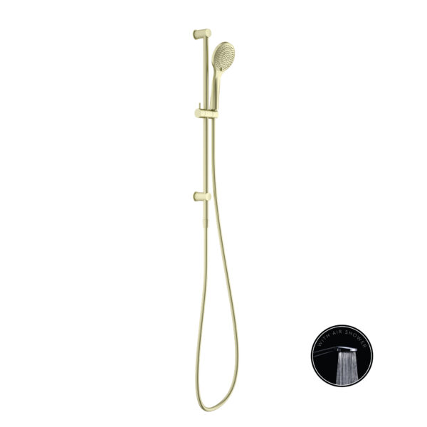 Luxury Bathroom Shower Set Soild Brass Opal Shower Rail with Air Shower