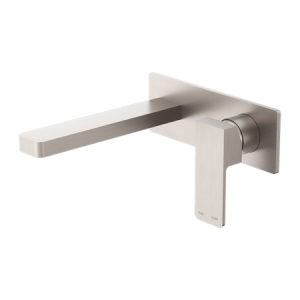 Hemoon Single-Handle Wall Mount Bathroom Faucet with Deck Plate