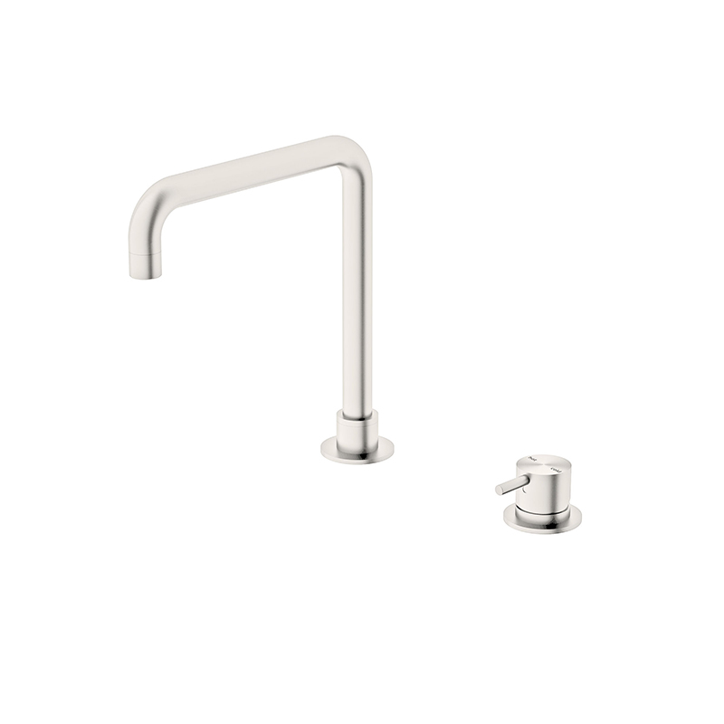 Brushed Nickel Deck Mounted Lead Free Brass  Basin Faucet