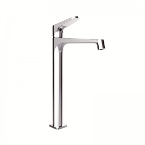 Modern Single Handle Deck Mounted Tall Basin Faucet For Bathroom