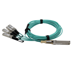 AOC 100G QSFP28 to 4x25G SFP28 Breakout Active Optical Cable