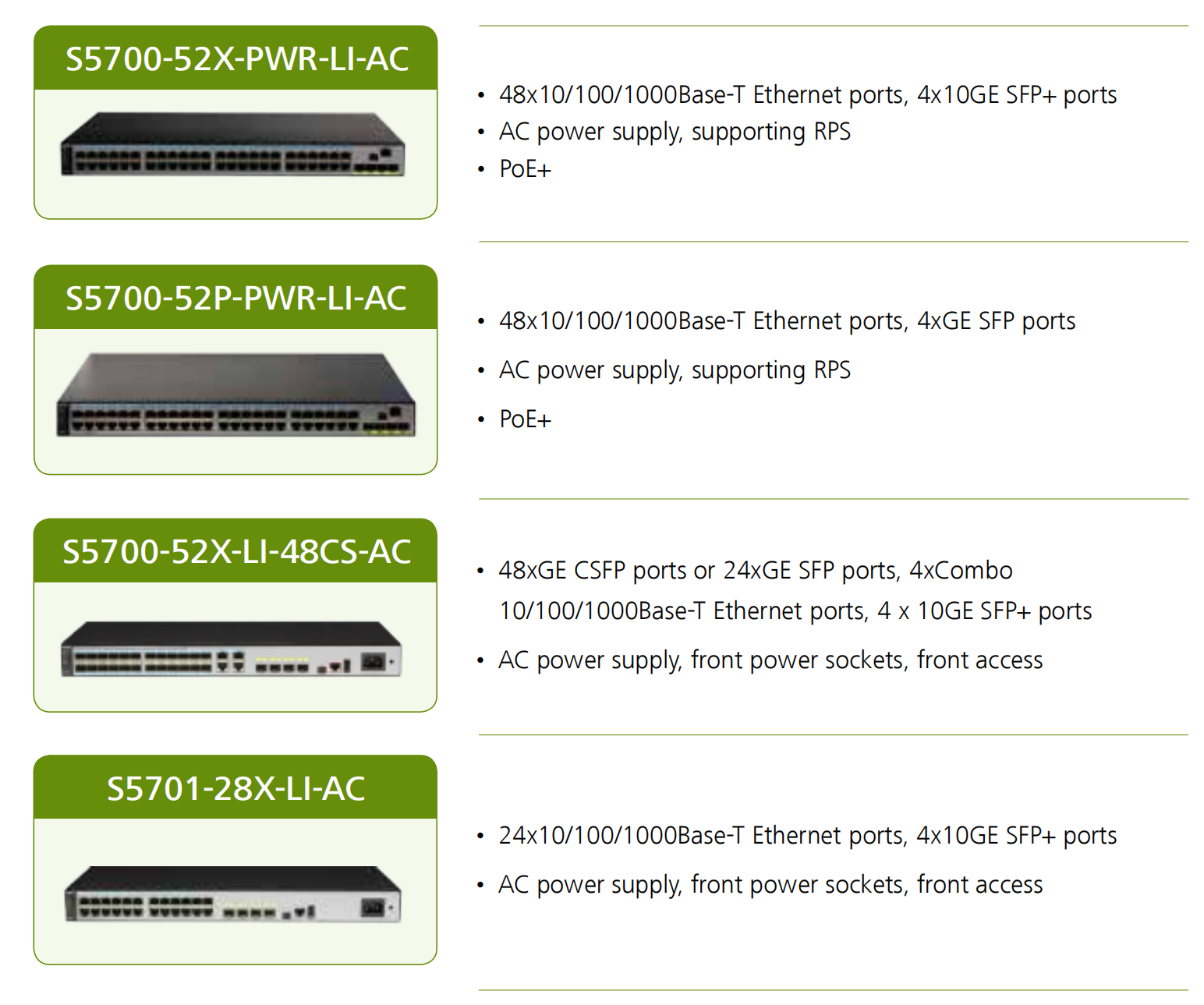 HUAWEI S5700-LI Switches (4)