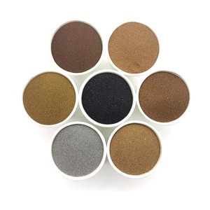 Veľkoobchodný farebný piesok 10-20 mesh na stavebné stavebné farby