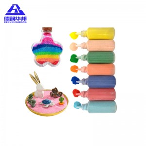 Fine Grained Colored Sand from Hebei China with Strong Adhesion for Handicraft Making and Decorative Mosaic Art Materials