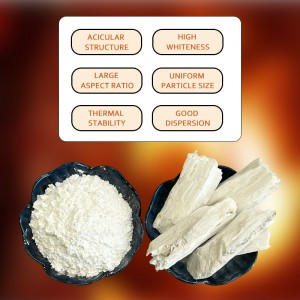Wollastonite powder ceramic glaze use ultrafine painting use rubber use powder