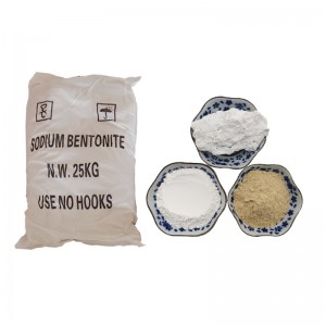 Ķīna ražo bentonīta pulveri, urbšanas kvalitātes nātrija bentonīta mālu montmorilonīta pulveri