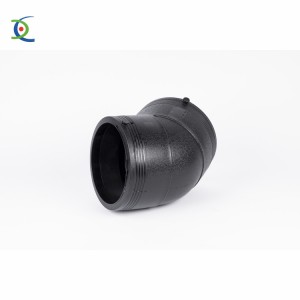 High grade HDPE electrofusion 45 degree elbow with CE certificate