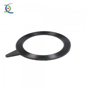 Rubber gasket for flanging jointing with sealing function