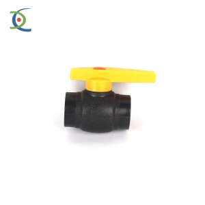 Replaceable HDPE steel core ball valve with water regulation fuction