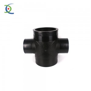 OEM/ODM Manufacturer Hdpe Pipe 63mm - Impact resistant HDPE reducing cross tee for water supply system  – Huada