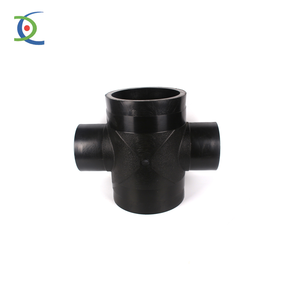 Special Price for High Density Pe Pipe - Impact resistant HDPE reducing cross tee for water supply system  – Huada