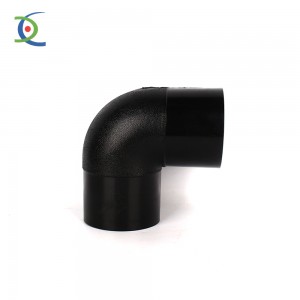 Factory For PE Polyethylene Socket Bend 63mm 50mm SDR11 HDPE Pipe Fitting 90 Degree Elbow