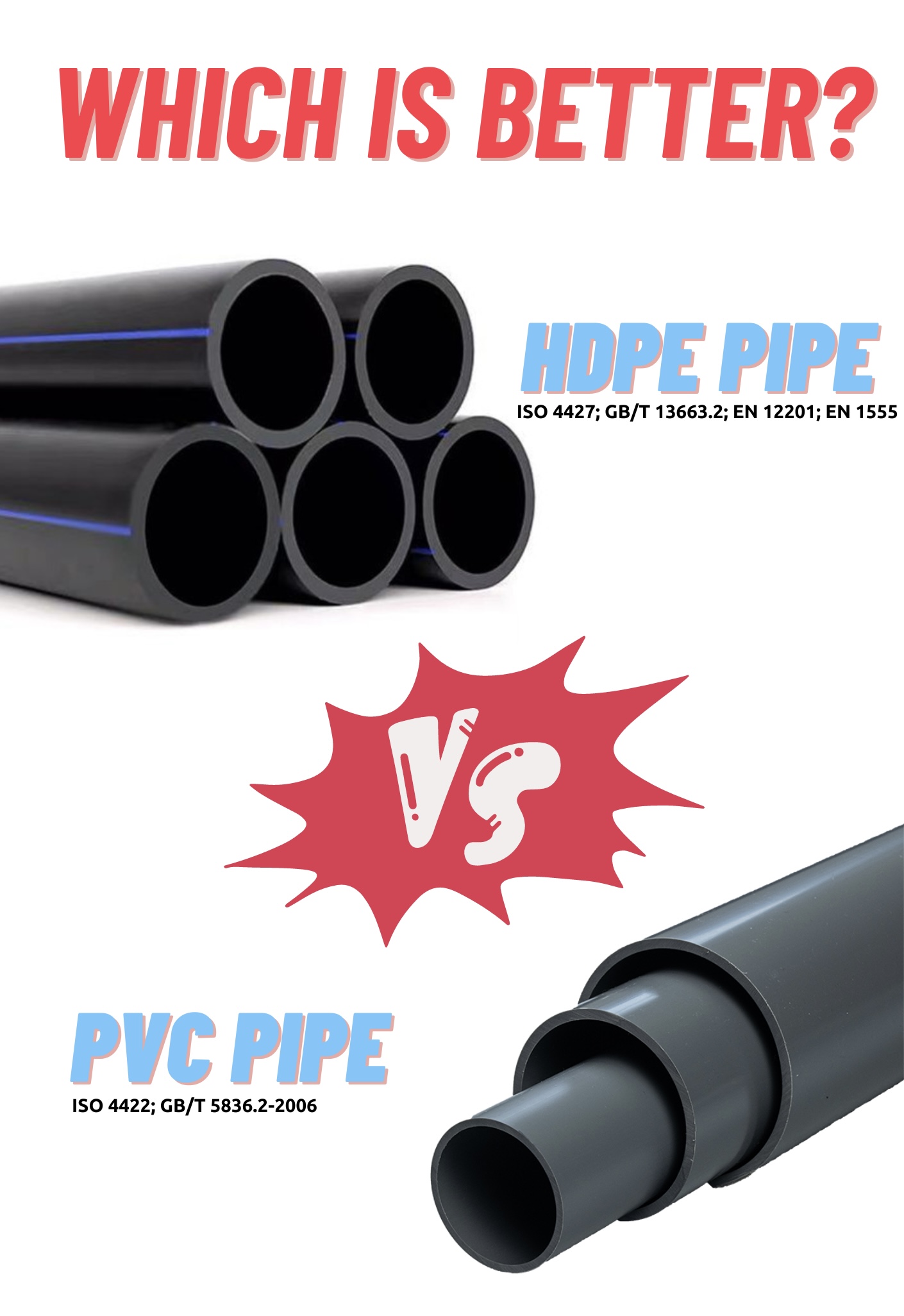 Which is better HDPE or PVC?