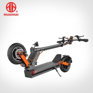 Scooter eléctrico plegable de largo alcance con E-scooter todoterreno de doble motor