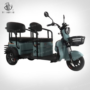XYA elektrisk skotercykel 500W 60V 3-hjulig elektrisk trehjuling