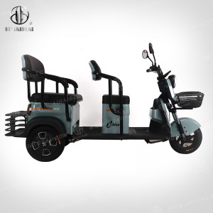 XYA elektrisk scootersykkel 500W 60V 3-hjuls elektrisk trehjulssykkel