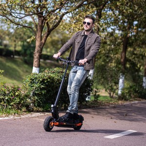 Long Range Foldable Electric Scooter nga adunay Dual Motor Off-road E-scooter