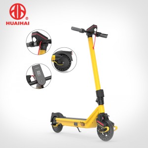 Electric Scooter, 380W Rear-wheel Drive, 8.5″ Solid Rubber Tire, Shock Absorption, H856PG