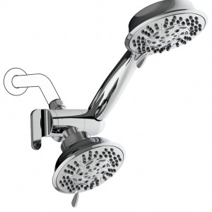 10F8878-7H  Wall mounted Application Ten Function ABS Chromed Shower Head/Handheld Shower Combo Set for Bathroom