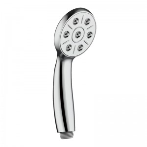 1F1098-1 One Setting New Design Water-Saving ABS Round Hand Shower Single Function ABS Handheld Shower Head For Bathroom