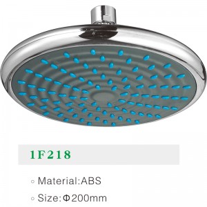 1F218 Single Function 8 inch ABS overhead shower head  for bathroom