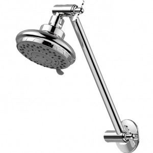 1U-3F160 Brass Extension Shower Arm With 3 Setting ABS Shower Head With Angle Adjustable